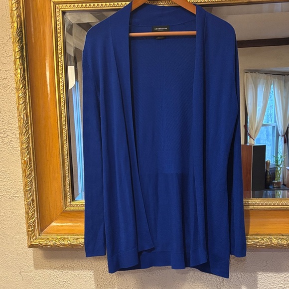 Liz Claiborne Sweaters - Liz Claiborne Royal Blue Open Front Cardigan - Size M